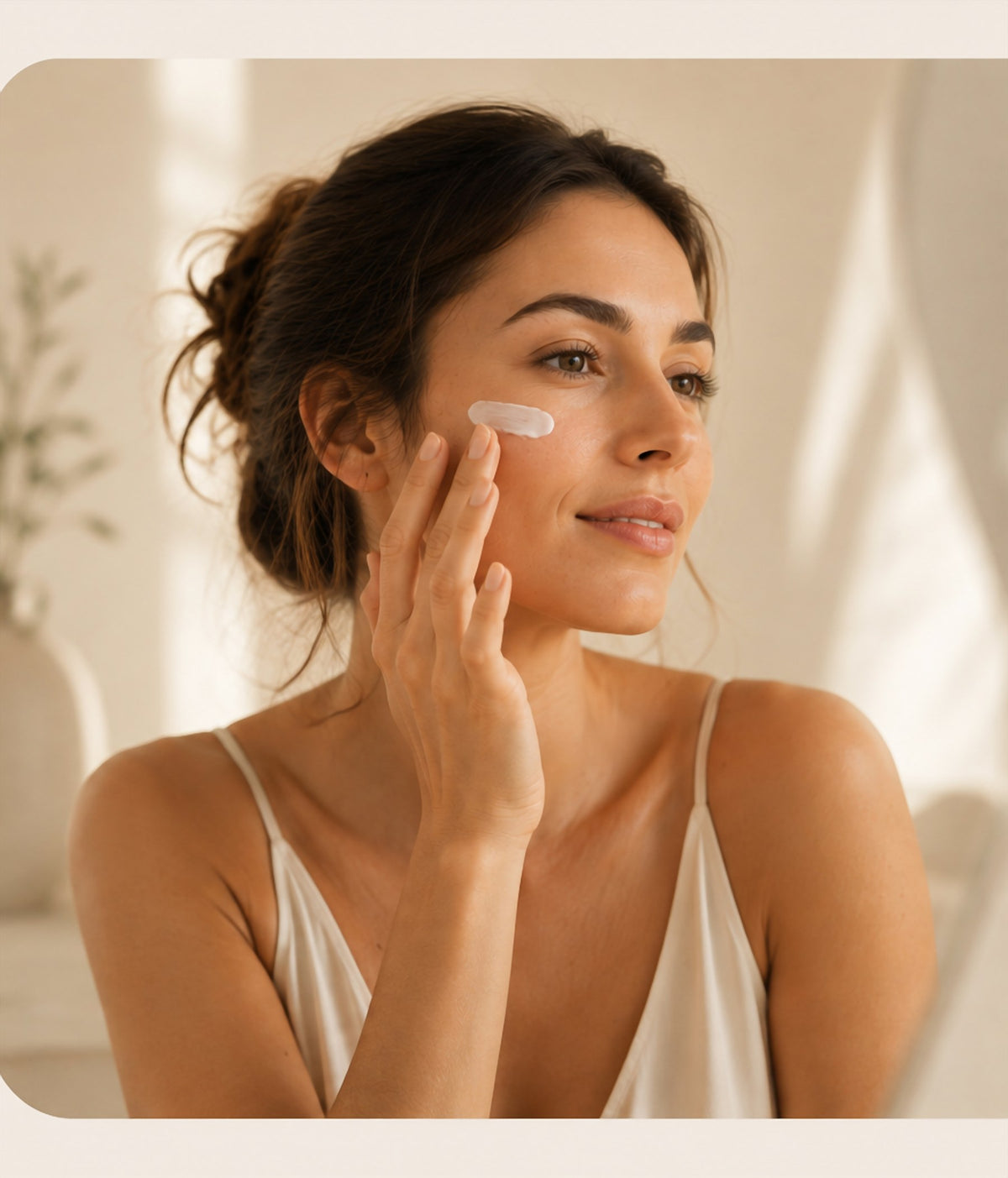 Applicazione crema viso Uras Cosmetics